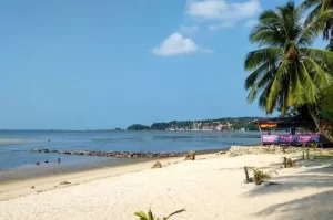 Nongsa Beach , White Sand Beach Tourism with Exotic Panorama in Batam